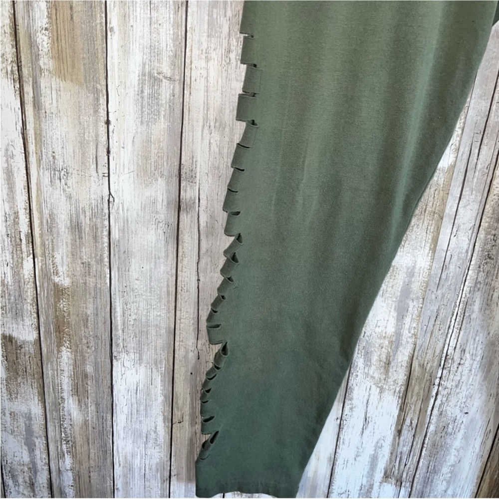 Aerie Olive Green Slit Side Leggings - Picture 2 of 4